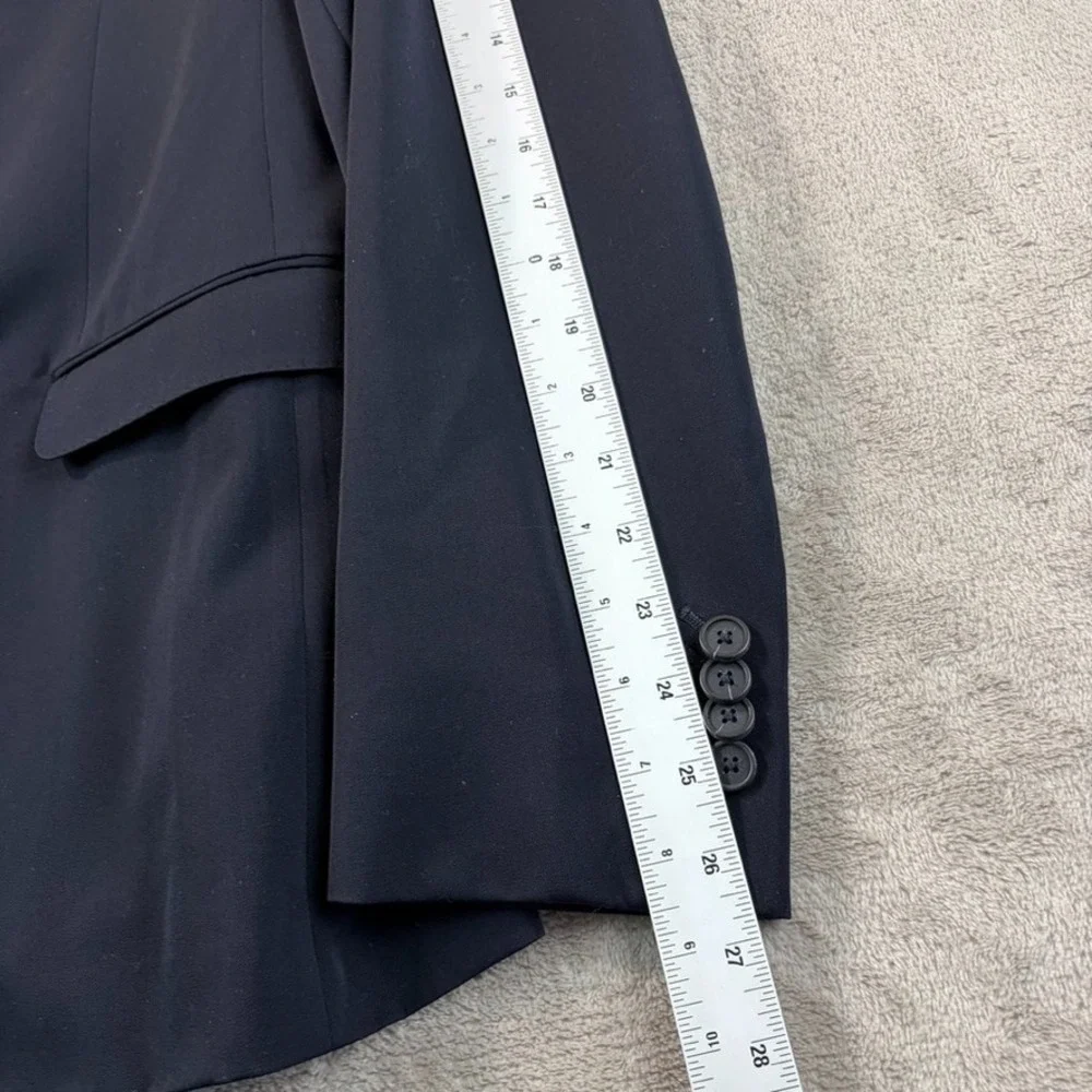 Z ZEGNA Blazer Sport Coat Giacca Jacket Men 42R US 52R EU Black Wool Drop 8 Deco